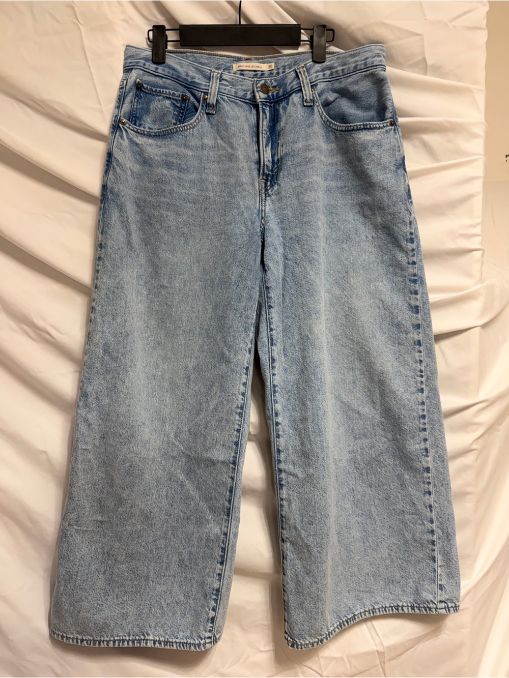 Light Blue Wide-Leg High-Rise Women's Jeans